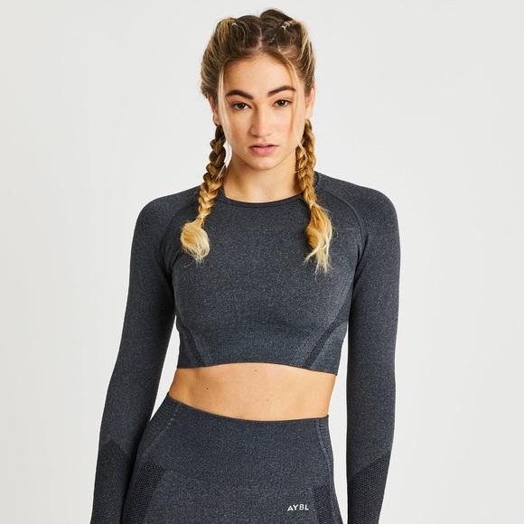 AYBL Tops - AYBL Balance V2 Seamless Long Sleeve Crop Top